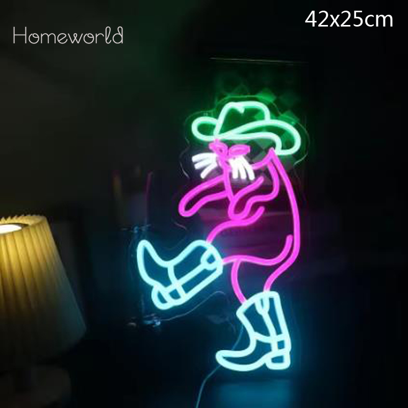 Cowboy gato sinal de luz néon  - Party Games Shop avaliação e preço