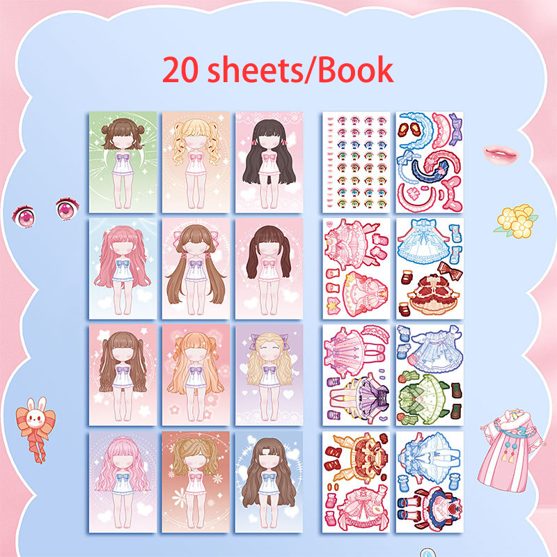 20 unidades/livro roupas combi - Book Party Games avaliação e preço
