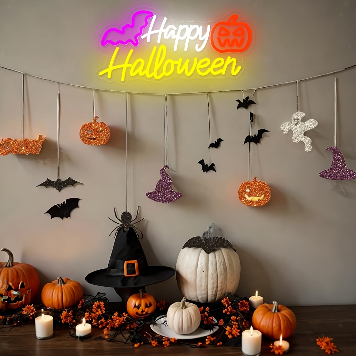 Letreiro Neon de Halloween Aju - Party Games Shop avaliação e preço