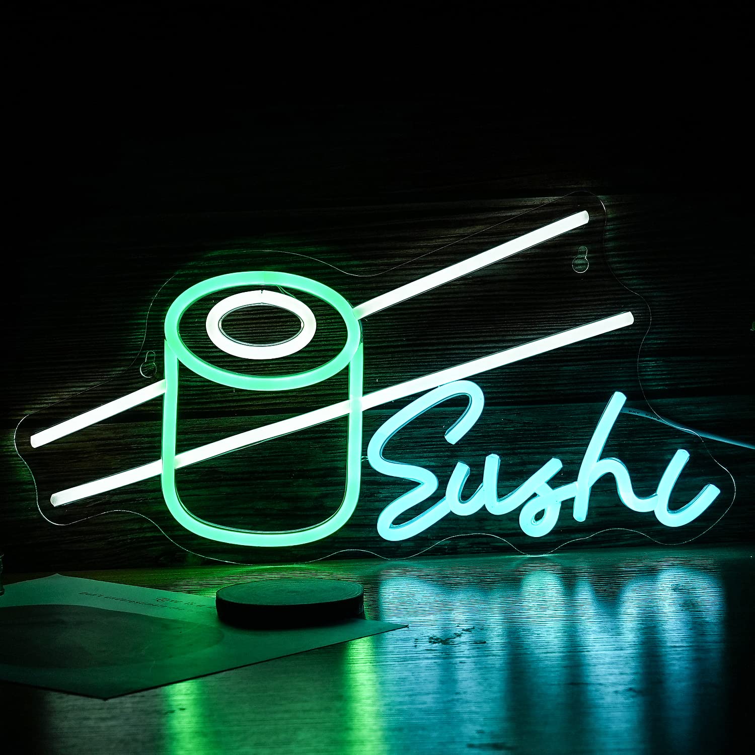 Sushi sinal de néon bar vidro  - Party Games Shop avaliação e preço